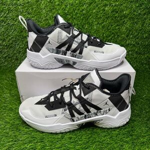 Size 12 - Air Jordan One Take 2 Marble Black White Basketball Shoes - CW2457-100